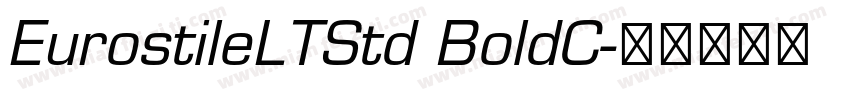 EurostileLTStd BoldC字体转换